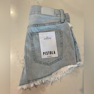Pistola denim shorts. Brand new with tags, never worn. Size 27